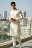 Cream - Quality Mens Indian Kurta set - UK Stock - Weddings / Walimas , Sangeet, Diwali, Eid, Mehndi / Henna - NAD25720 KH