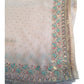 Pink - Chiffon - Party Wear Embroidiered Saree with Blouse Piece - SP250407 VT 0425