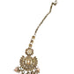 Peach - Large - Antique Gold Finish Traditional Tika Head piece - Bollywood - Weddings - PRI1773  11V24