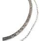 Silver Finish Saree Belt, Waist / Belly Chain - Fancy Dress , Bollywood - DAJ350 KY 0923