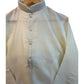 Off White / Cream - Silky Mens Indian Kurta set - UK Stock - Ideal to Pair with a Waistcoat - VEE2483 KH