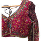 Wine - Chiffon Printed Lehenga Set - Size 12(38") - UK Stock - 24h Dispatch - SWA2407 RY 0524