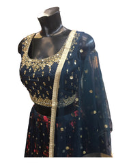 Navy Blue Lehenga Set - Size 12(38