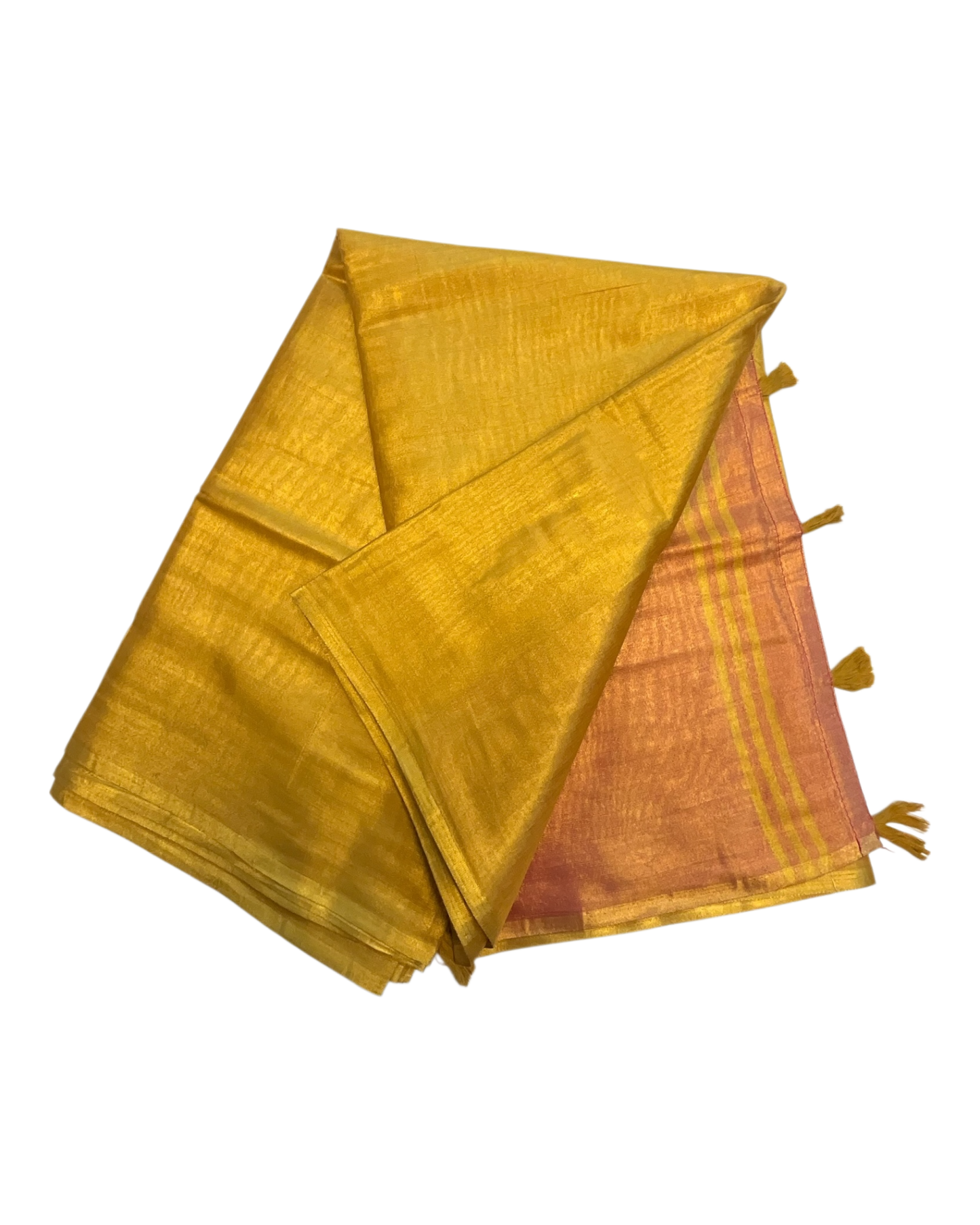 Mustard Yellow - Classic Plain Cotton Silky Fancy Saree with Blouse Piece - UK Stock - 2/3 days Delivery  12KV25 RP513