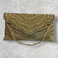 Dark Gold Finish - Rich Hand Embroidered Clutch Bag / Handbag -Bollywood / Weddings - RP04 11KP25