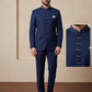 SALE! Navy Blue - Mens BandhGala / Prince / Chinese Collar Open Jacket - Fantastic Fit -  PC2611