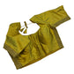Olive Green - HYBRID Silky Saree blouse - With Elastic on both side for Great fit - Size 36",38", 40" S M L  - VAM1216 Ap