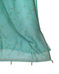 Sea Green - Fancy Saree with Blouse Piece - VC2319 AY 0323