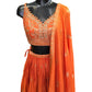 Burnt Orange - Designer Ready Made Lehenga Set - Size 10 (12) UK Stock - 24h Dispatch - HINA  KVP 0425