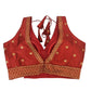 Maroon - Dupion Silky Saree / Lehenga blouse - 38" Bust (UK 12) Can be let out to size 16  - AF2406 H 0324
