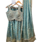 Size 12 / 38" Bust - Sea Green - Ready Made Lehenga Set - UK Stock - 24h Dispatch - KTC250629 JY