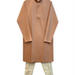 Peach - Soft Cotton Self Woven Mens Kurta Set - Perfect under a Waistcoat - Sangeet Mehendi Haldi - KCS1263 03KJ26