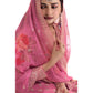 Pink - Simple / Classy Ladies Indian Palazzo Trousers Suit with Printed Dupatta - Size 14 (40") - VF67833 TK1024