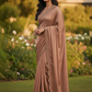 Rose Gold - Fancy Stone Work Saree with Blouse Piece - UK stock - 24hr Dispatch - RS2539 JJ