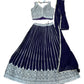 Purple - Ready Made Lehenga Set - Size 12 - 38"(Loosen up to 14) ) UK Stock - 24h Dispatch - KTC24504  TY 0524
