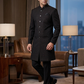 SALE ! Black with Maroon Sequins Fully Embroidered  Soft Sherwani Set - UK Stock - 24h Dispatch - Spark17 JY 0324