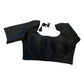 Black - HYBRID Silky Saree blouse - With Elastic on both side for Great fit - Size 36",38", 40" S M L  - VAM1216 Ap