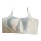 40" / UK 14 - White - Silky Designer Saree blouse with cups,  Sleeveless - UK Stock - Quick Delivery - RNK - R651-H