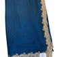 Navy Blue - Fancy Embroidered Saree with Blouse Piece - UK stock - 24hr Dispatch - SP250633 KA