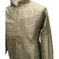 Pista Green - Handloom Banarasi Mens Indian Kurta set - Weddings / Walimas , Sangeet, Eid, Mehndi / Henna - KCS1102 08VT24