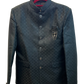 Black - PREMIUM Slim Fit Mens Self Brocade BandhGala / Prince / Chinese Collar Jacket - Fantastic Fit - CS2702 09TY26