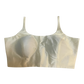 40" / UK 14 - Cream - Silky Designer Saree blouse with cups,  Sleeveless - UK Stock - Quick Delivery - RNK - R651-H