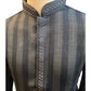 Dark Grey - Silky -  Mens Indian Kurta set - Weddings / Walimas , Sangeet, Eid, Mehndi / Henna - NAD2514 01KP25