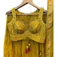 Size 12 / 38" Bust - Yellow Floral - Ready Made Lehenga Set - UK Stock - 24h Dispatch - KTC250609 PA