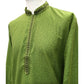 Mehendi / Henna Green - Mens Linen Printed Kurta Set - Ideal for Henna / Mehndi / Weddings SHU2403 KR 0224