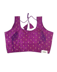 Plum - Dupion Silky Saree / Lehenga blouse - 38