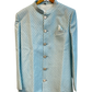 40" - SALE ! - Light Blue - Classic Rich Brocade Mens Sherwani - Smart Trousers - UK stock - 2/3 Days Delivery - YD2351 03JR232