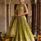 Size UK 12 (38") Henna Mehndi Green - Lehenga Set - Mehndi / Sangeet / Bridesmaids / Weddings / Garba  - UK Stock - 24h Dispatch - OC42090  05RY26