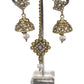 Clear Stone - Small - Antique Gold Finish Necklace Set with Earrings - DAJ533  C 0724