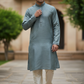 Sea Green - Banarasi Handloom Brocade Mens Indian Kurta set - UK Stock - Weddings / Walimas , Sangeet, Diwali, Eid, Mehndi / Henna - VEE2433 VR