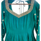 Size 10 (36") - Jade Green - Designer -  Ladies Long Top / Dress Anarkali Trousers Suit - VMK Swastik 04RA26