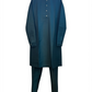 Dark Teal / Rama - Plain Silky Mens Indian Kurta set with Trousers - UK Stock - Weddings / Walimas , Sangeet, Diwali, Eid, Mehndi / Henna - EM66 05KJ26