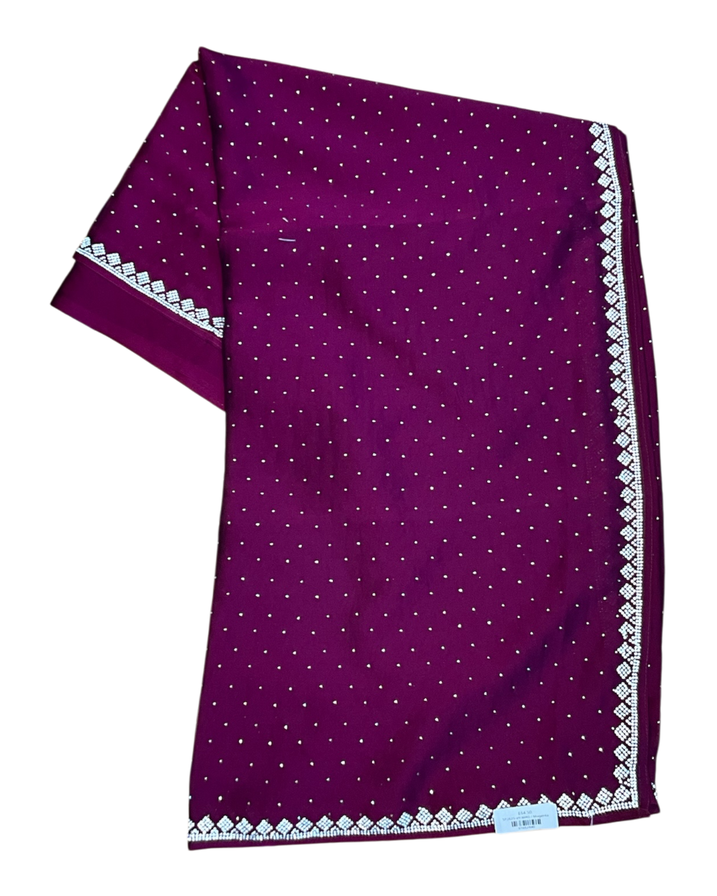 Magenta / Rani - Fancy Party Saree with Blouse Piece - UK stock - 24hr Dispatch - SP2625 VY