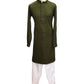 Henna Mehndi Green - Rich Sequins Lucknowi Chiffon Mens Indian Kurta Set with Smart Pants - Weddings / Walimas , Sangeet, Eid, Mehndi / Henna - SHU2502 KC 0325