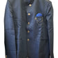 SALE! Navy Blue - Mens BandhGala / Prince / Chinese Collar Open Jacket - Fantastic Fit -  PC2612