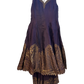 Size 16 (42") - Wine - Designer -  Ladies Long Top Anarkali Trousers Suit - VMK Bandhan CY