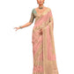 Coral - Handloom  - Chiffon Banarasi Saree with Blouse Piece - JOH1603 10TY25