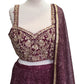 SALE - Size 14 / 40" Bust - Wine - Ready Made Lehenga Set - UK Stock - 24h Dispatch - KTC241104