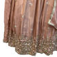 Size UK 10 (36" Bust) Adjustable to Size 12 - Pastel Coral Pink / Peach - Silky Lehenga Set - Mehndi / Sangeet / Bridesmaids / Weddings / Garba  - UK Stock - 24h Dispatch - KM557 07TP26