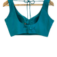 Size 12 (38") - Turquoise Blue - Designer Ladies Short Top Saree Suit - VMK Bhumi PY
