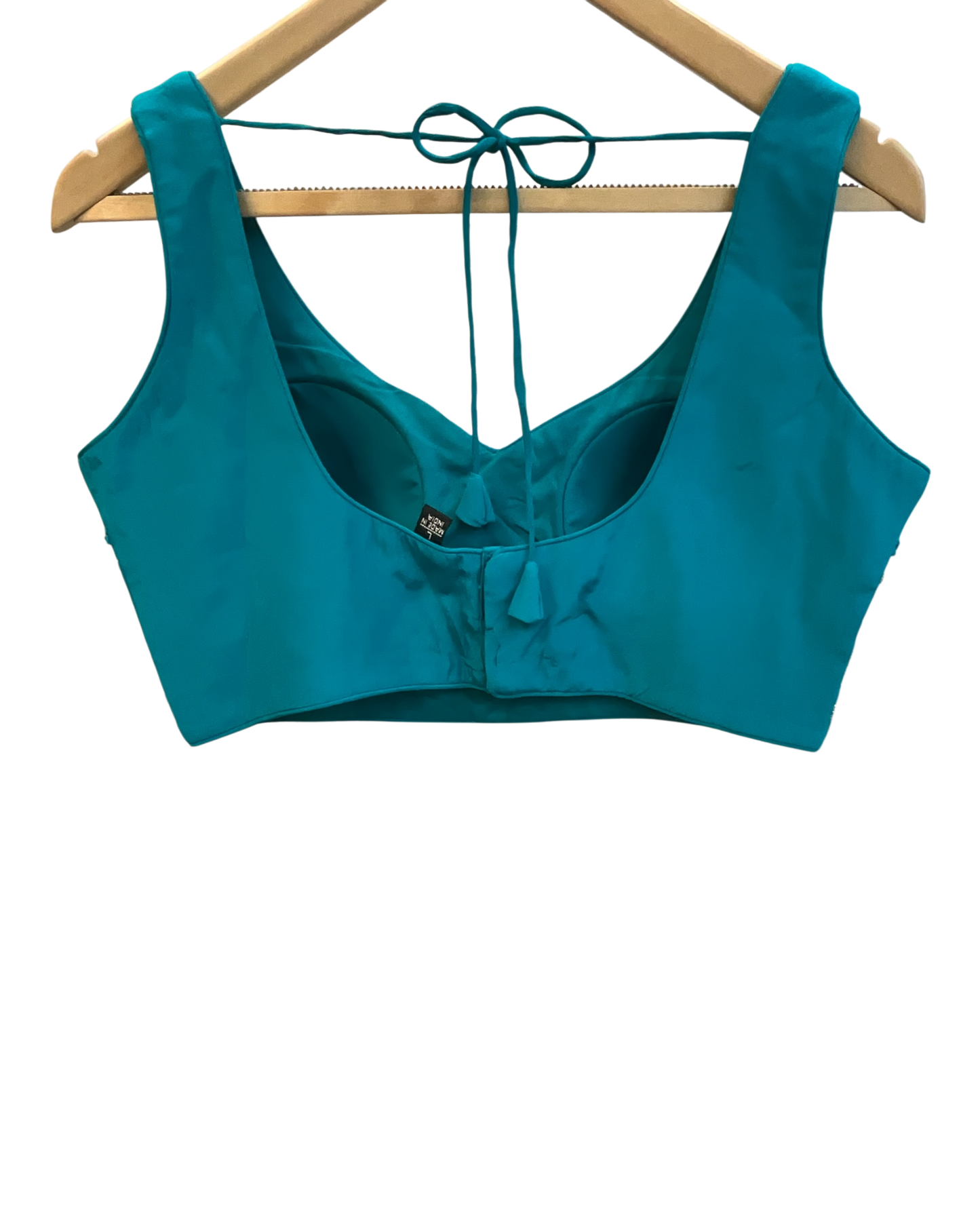 Size 12 (38") - Turquoise Blue - Designer Ladies Short Top Saree Suit - VMK Bhumi PY