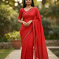 Sale - Coral Pink - Fancy Saree with Blouse Piece - DM2219 VJ 0922