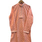 Coral  - Rich Linen Mens Indian Kurta set - UK Stock - Weddings / Walimas , Sangeet, Diwali, Eid, Mehndi / Henna - NAD25712 VC
