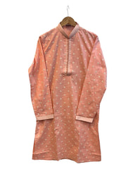 Coral  - Rich Linen Mens Indian Kurta set - UK Stock - Weddings / Walimas , Sangeet, Diwali, Eid, Mehndi / Henna - NAD25712 VC