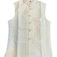 Off White / Cream - All Over Embroidered - Mens Indian Waistcoat - UK Stock - 24 hr Dispatch - KCS4089 06KC26
