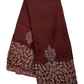 Brown - Chiffon Printed Saree with Blouse Piece - UK stock - 24hr Dispatch - LTF107 07KT26